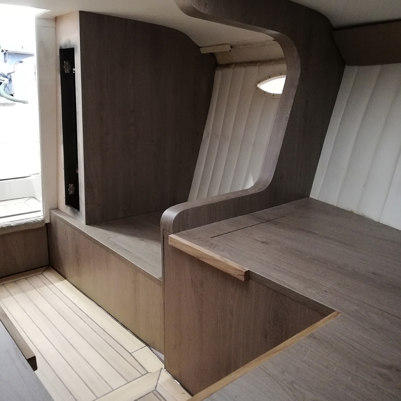 Afbouw casco schip