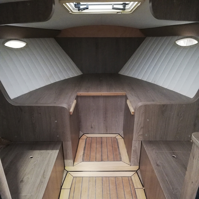 Afbouw casco schip